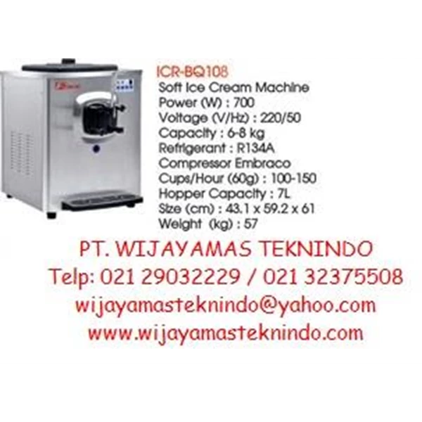 Soft Ice Cream Machine ICR-BQ108