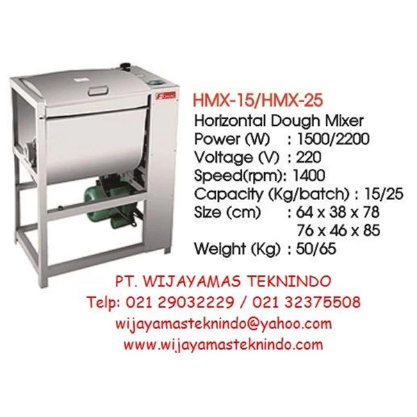 Dough Mixer Horizontal (Mesin Pengaduk Adonan) HMX-15 - 25