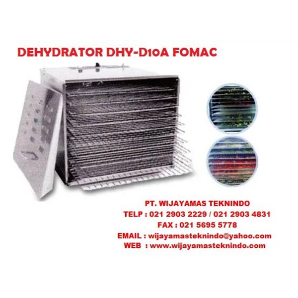 Mesin Sterilisasi Makanan Dehydrator DHY-D10A Fomac
