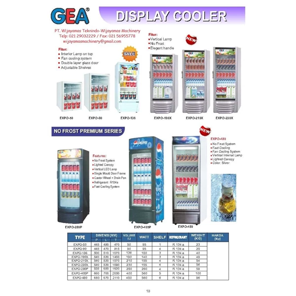Display Cooler EXPO-50 - EXPO-480