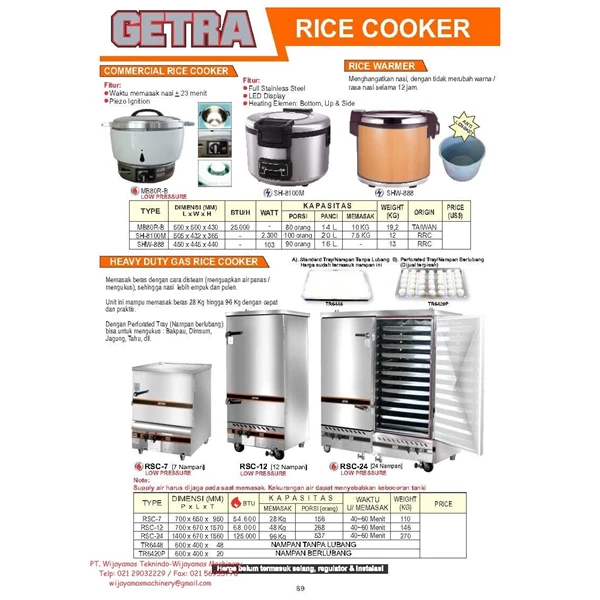 Rice Cooker MB80R-B - RSC-24