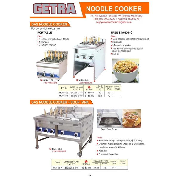 Noodle Cooker HGN-706 - HGN-769