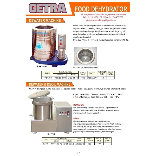 Food Dehydrator FKD-750 - KT-40