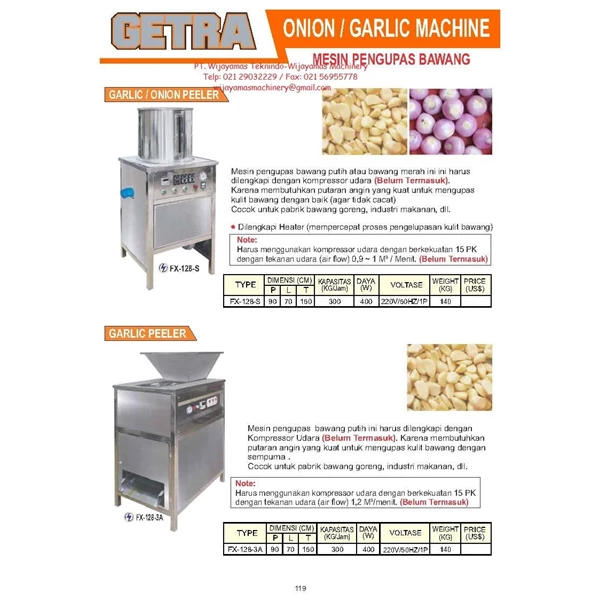 Garlic Machine FX-128-S - FX-128-3A