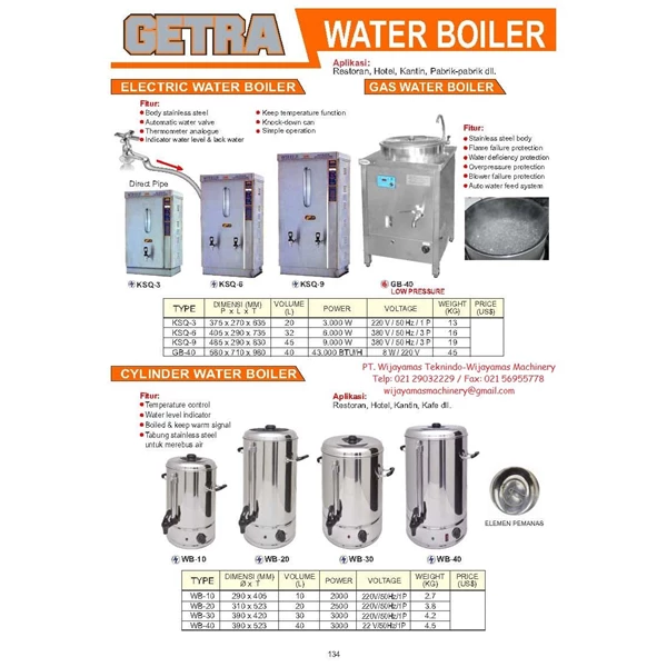Water Heater Mesin Pemanas Air KSQ-3 - WB-40