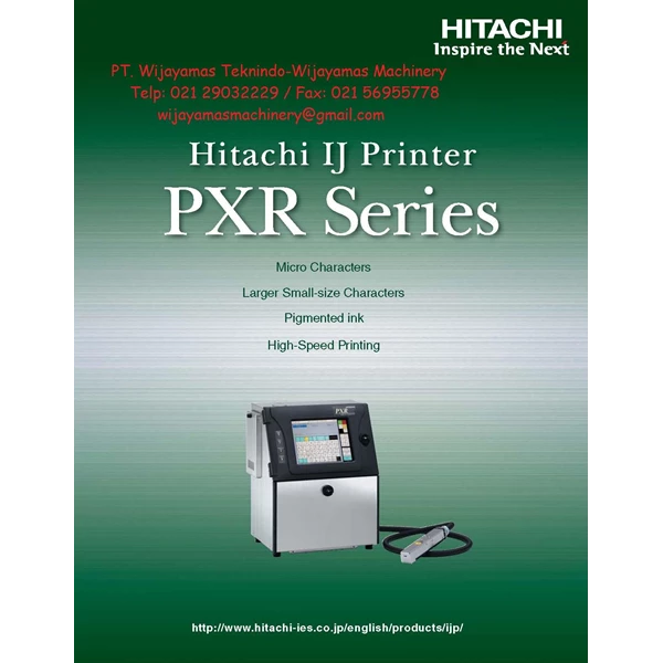 Ink Jet Printers PXR Series Model PXR D240W HITACHI