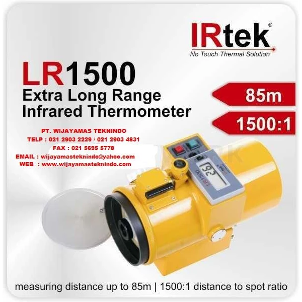 Thermo Remote Extra long Range Infrared Thermometer LR1500 Merk Irtek