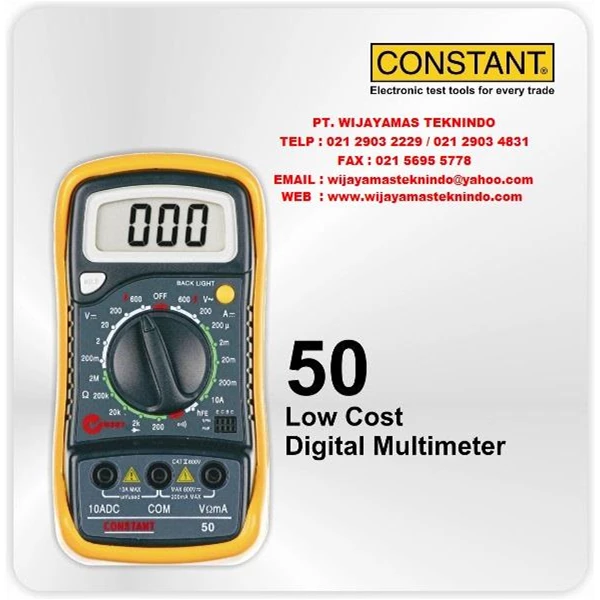 Low Cost Digital Multimeter 50 Merk Constant