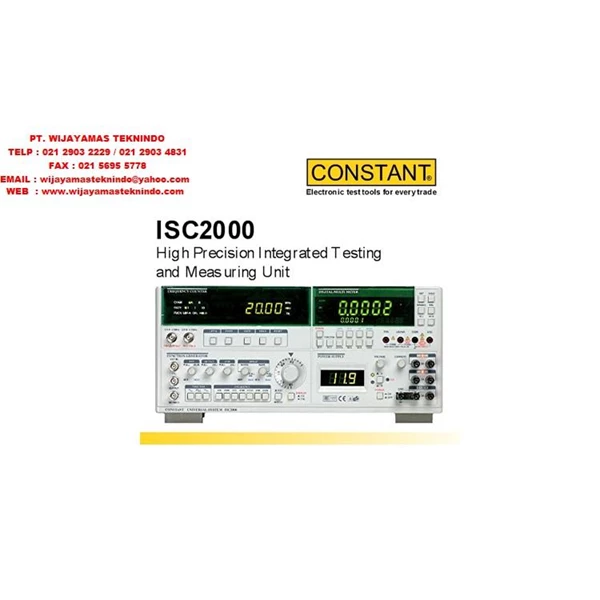 High Precision Integrated Testing and Measuring Unit ISC2000 Brand Constant