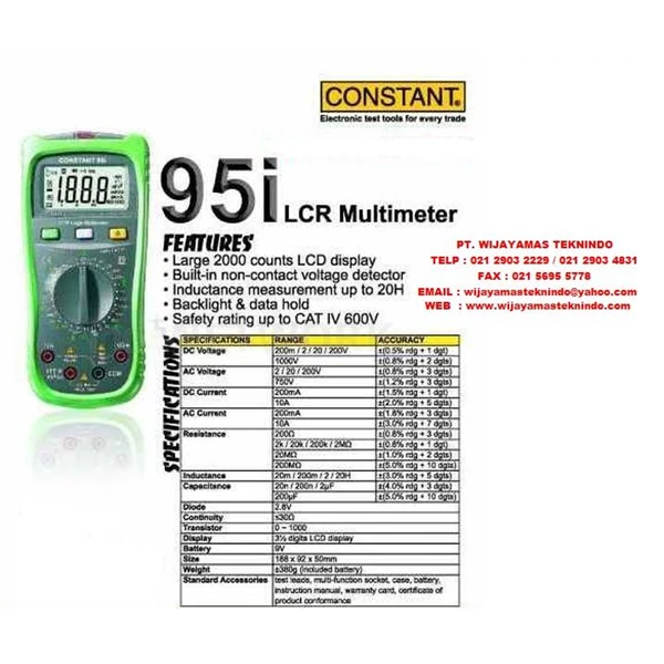 LCR Multimeter 95i Merk Constant