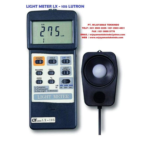 LIGHT METERS LX-RS232 105 LUTRON