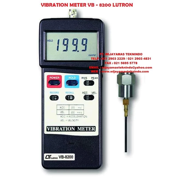 VIBRATION METERS VB-8200 LUTRON