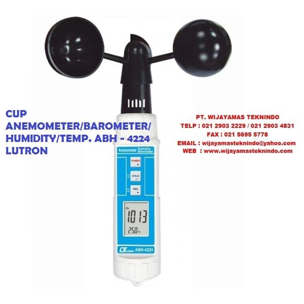 CUP ANEMOMETER-BAROMETER-HUMIDITY-TEMP ABH-4224 LUTRON