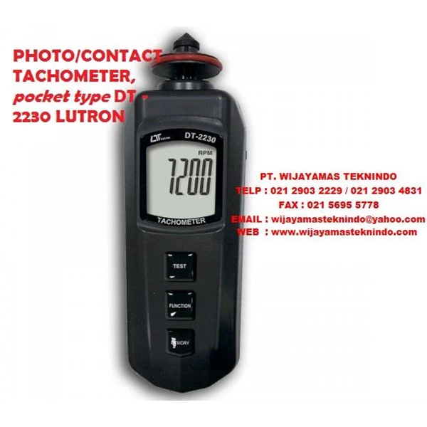 PHOTO pocket CONTACT TACHOMETER DT-2230 LUTRON