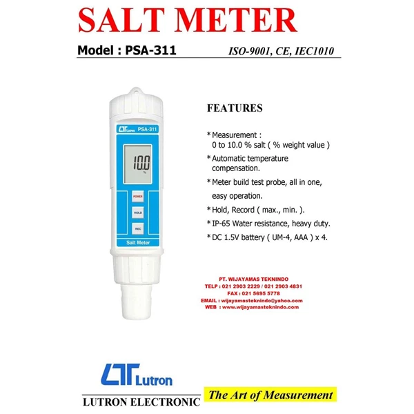 SALT METER PSA-311 LUTRON