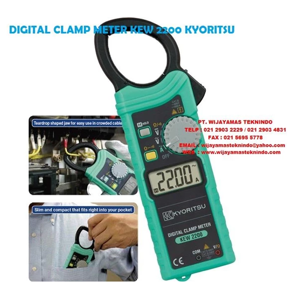 DIGITAL CLAMP METERS KEW 2200 KYORITSU