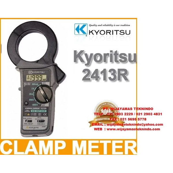 LEAKAGE CLAMP METERS KEW 2413F - 2413R KYORITSU