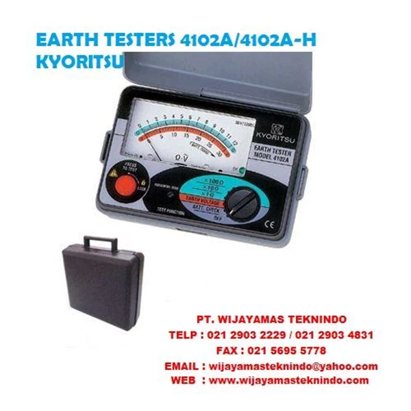EARTH TESTERS 4102A and KYORITSU 4102A-H