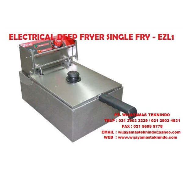 ELECTRIC DEEP FRYER SINGLE FRY - EZL1 FOMAC ( Mesin Penggorengan )