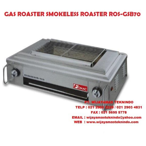 GAS ROASTER SMOKELESS ROASTER ROS-GSB70 FOMAC ( Mesin Pemanggang )
