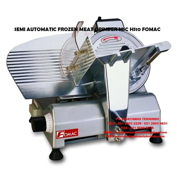 SEMI AUTOMATIC FROZEN MEAT SLICER MSC HS10 FOMAC (Meat Cutting Machine)