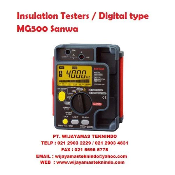 Digital insulation Testers type MG500 Sanwa