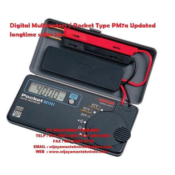 Digital Multimeters Pocket Type PM7a (Update A Longtime er) Sanwa