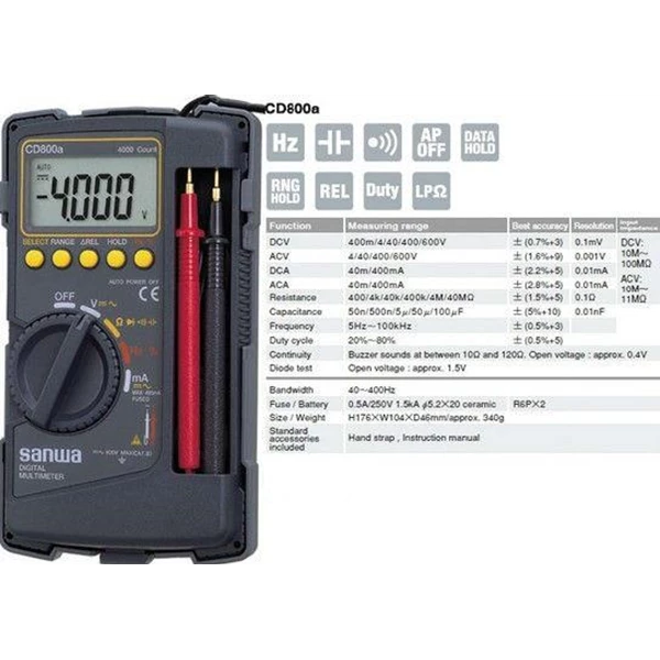 Digital Multimeters/All-in-ONE DMM CD800a Sanwa