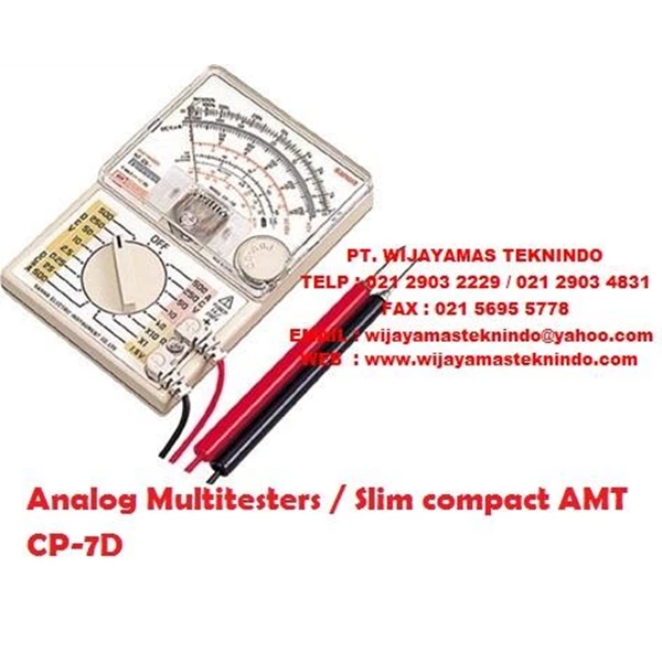 Analog Multitesters/Slim compact AMT CP-7 d (Compact design with only 23 mm thickness) Sanwa