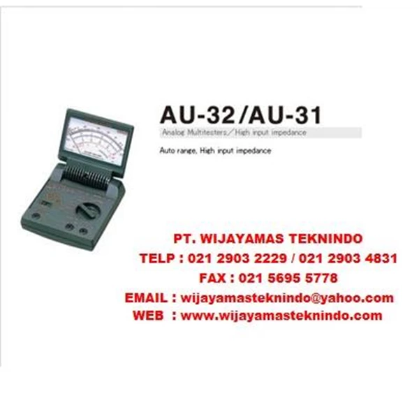 Analog input impedance Multitesters High AU32-AU31 (Auto range High impedance input) Sanwa