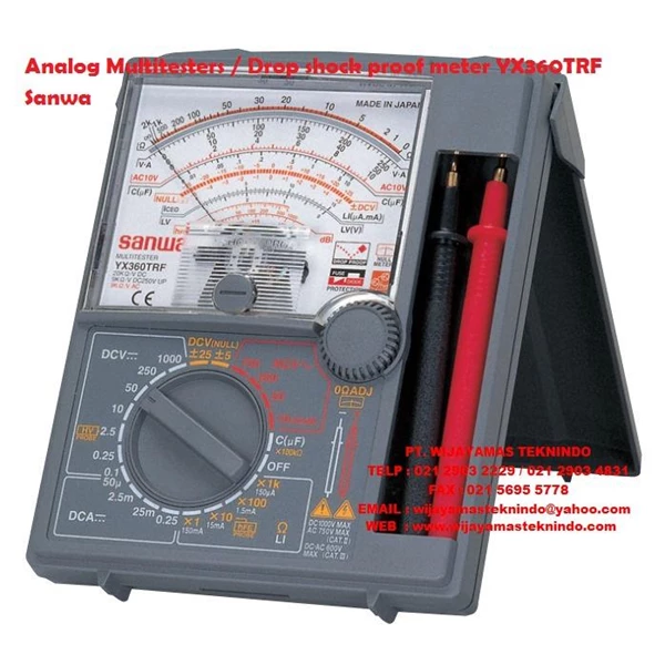Analog Multitesters/Drop shock proof meters Sanwa YX360TRF
