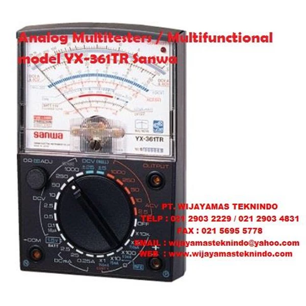 Analog Multitesters／Multifunctional model YX-361TR (Wide measurement range) Sanwa