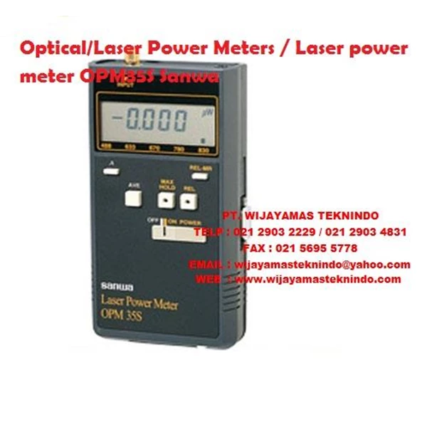 Optical Laser Power Meters／Laser power meter OPM35S Sanwa