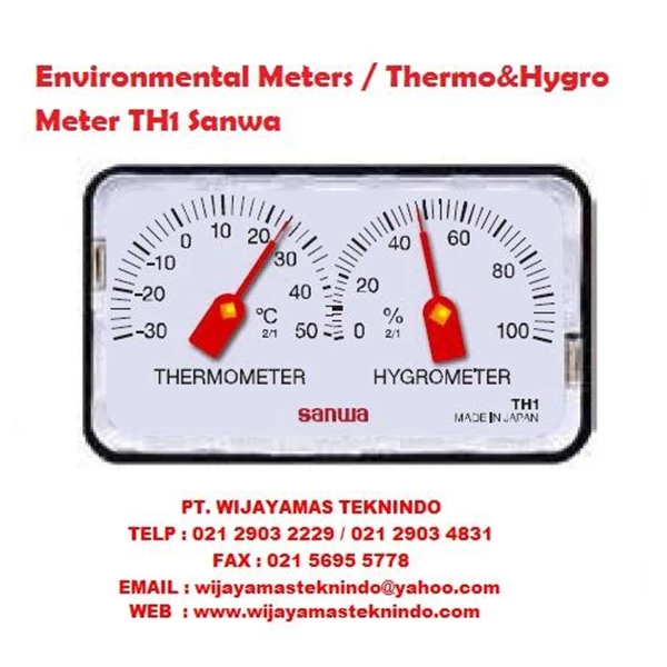 Environmental Meters／Thermo&Hygro Meter TH1 Sanwa