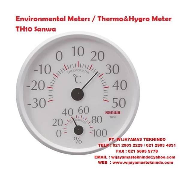 Environmental Meters／Thermo&Hygro Meter TH10 Sanwa