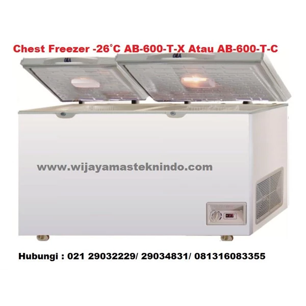 Chest Freezer  -26˚C AB-600-T-X Atau AB-600-T-C (Kulkas dan Freezer)