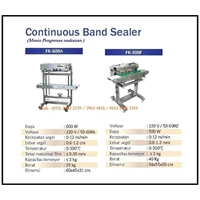 Mesin Pengemas /Continuous Sealer Machine (Band Sealer) FR-600A & FR-900F Mesin Segel