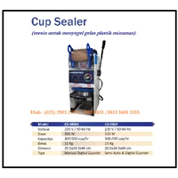 Mesin Penyegel Gelas Plastik /Cup Sealer Machine CS-M686 & CS-S929 Mesin Press dan Bending
