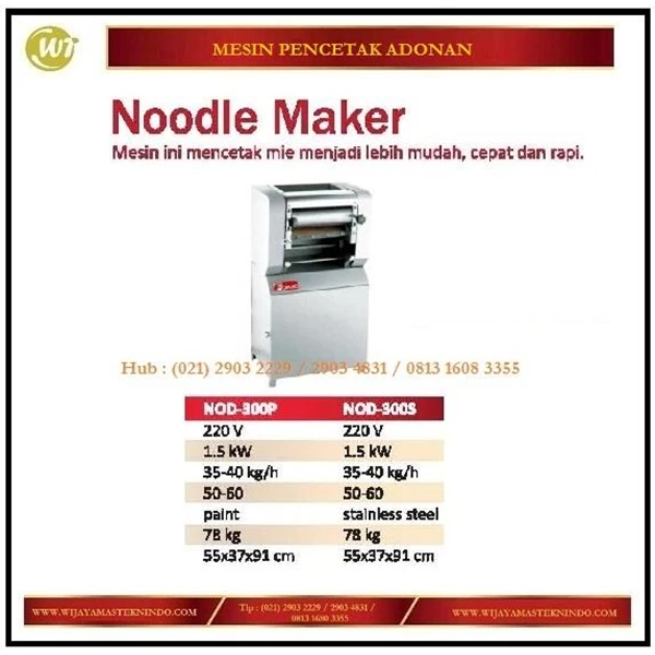 Mesin Pencetak Mie / Pencetak Adonan / Noodle Maker NOD-300P / NOD-300S