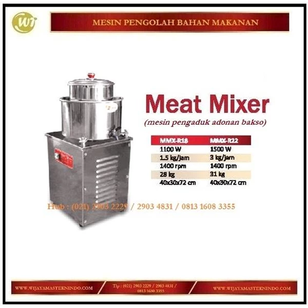 Mesin Pengaduk Adonan Bakso / Meat Mixer MMX-R18 / MMX-R22 Mesin Pengaduk