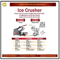 Mesin Serut Es / Ice Crusher ICE-300BD/ICH-SB114 Mesin Makanan dan Minuman Cepat Saji