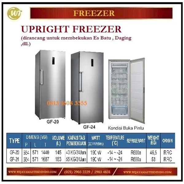 Mesin Pembeku Es / Upright Freezer GF-20 / GF-24 