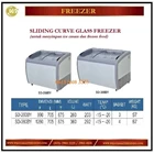 Pendingin / Penyimpan Es Krim / Sliding Curve Glass Freezer SD-260BY / SD-360BY 1