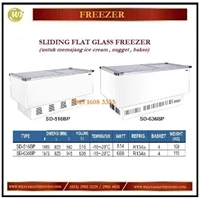 Pemajang Es Krim / Pendingin Es Krim / Sliding Flat Glass Freezer SD-516BP / SD-636BP Mesin Makanan dan Minuman Cepat Saji