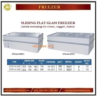 Pemajang Es Krim / Pendingin Es Krim / Sliding Flat Glass Freezer STELLA-200 / STELLA-250 Mesin Makanan dan Minuman Cepat Saji
