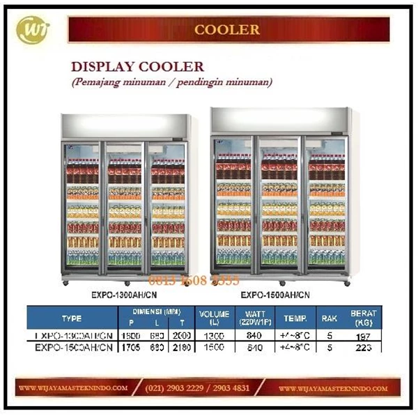 Lemari Pendingin Minuman / Display Cooler EXPO-1300AH/CN / EXPO-1500AH/CN 