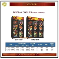 Lemari Pemajang Bunga / Display Cooler (Flower Showcase) EXPO-1050F / EXPO-1500F Mesin Sirkulasi dan Pendingin