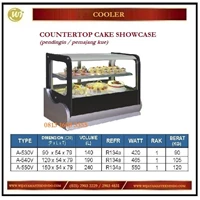Pemajang / Pendingin Kue / Countertop Cake Showcase A-530V / A-540V / A-550V Mesin Makanan dan Minuman Cepat Saji