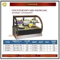 Pemajang / Pendingin Kue / Countertop Cake Showcase S-530A / S-540A / S-550A Mesin Makanan dan Minuman Cepat Saji