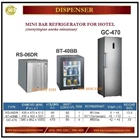 Kulkas Penyimpan Minuman / Mini Bar Refrigerator For Hotel RS-06DR / BT-40BB / GC-470 1